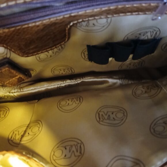 Marc Chantal MC Vintage Kirste Multi Croco Stripes Embossed Should… - Picture 9 of 10